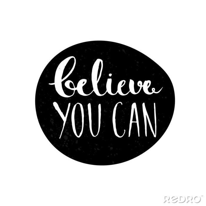 Fototapete Motivationsmotto in Pastelltönen