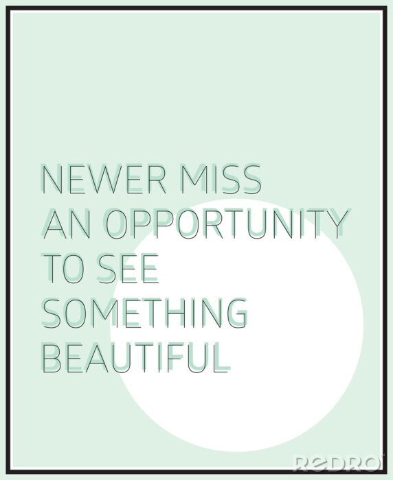 Fototapete Motivierender Slogan blau