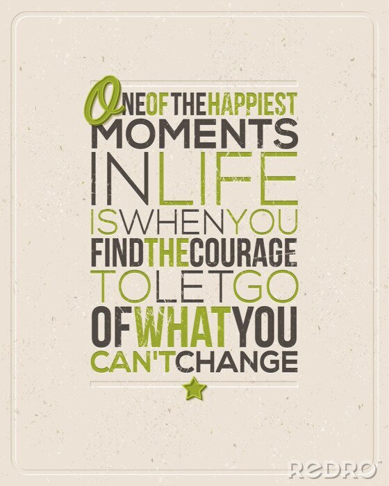 Fototapete Motivierender Text