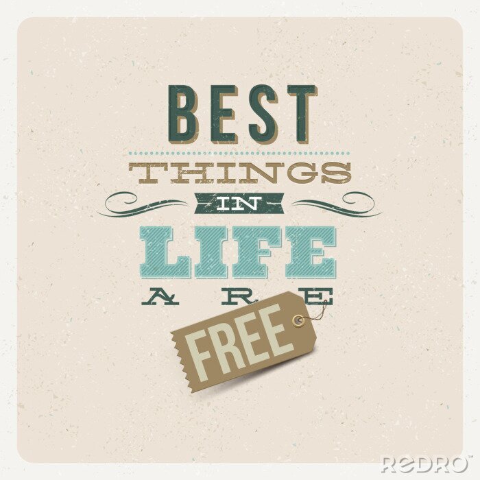 Fototapete Motivierender Vintage-Schriftzug