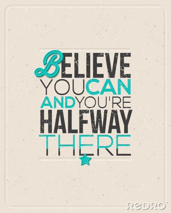 Fototapete Motivierendes Zitat