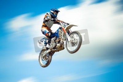 Fototapete Motocross in Wolken