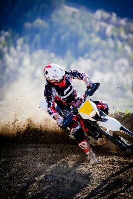Fototapete Motocross-Kurve