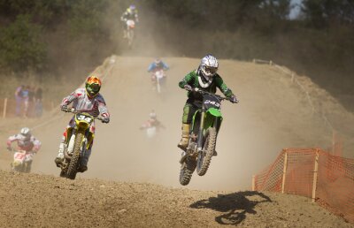 Fototapete Motocross-Rennen