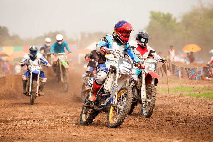 Fototapete Motocross-Rennen