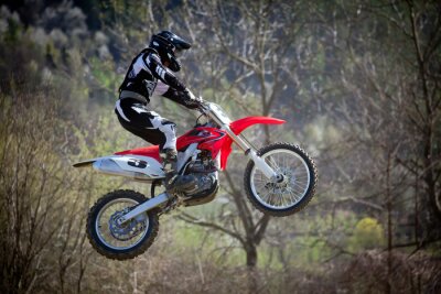 Fototapete Motocross-Sprung