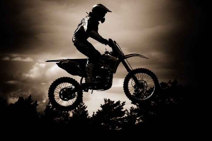 Fototapete Motocross-Trick