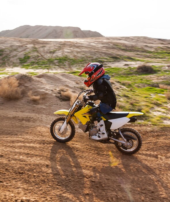 Fototapete Motorrad in Bewegung