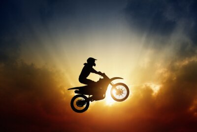 Fototapete Motorrad in der Sonne
