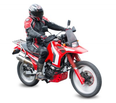 Sticker Motorradrennfahrer