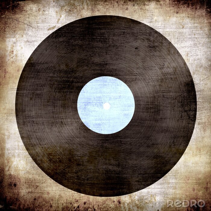 Fototapete Musik aus Vinylschallplatte