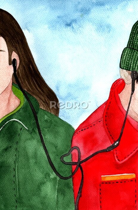 Fototapete Musik bringt Menschen zusammen