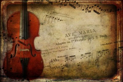 Musik Geige und Noten