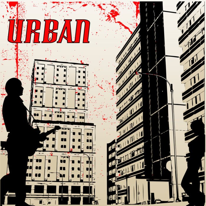 Fototapete Musik in der Stadt