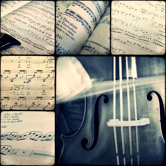 Fototapete Musik & Noten