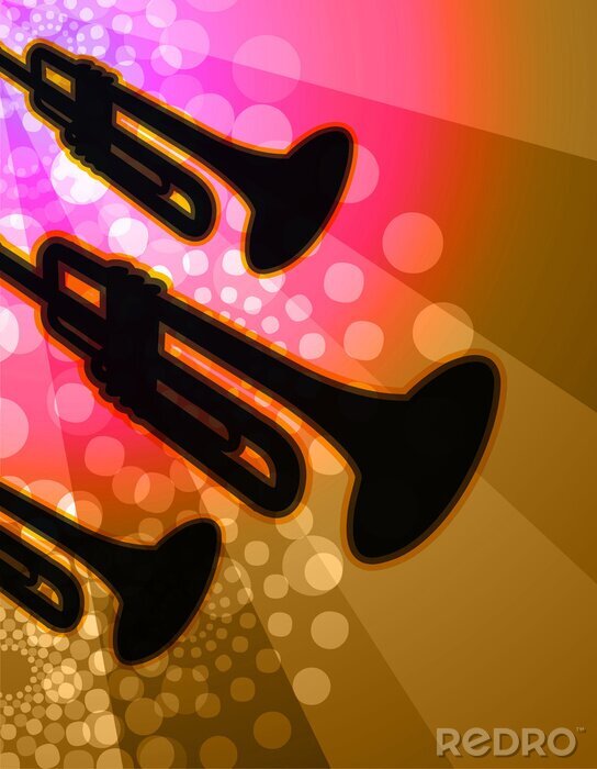 Fototapete Musik und Blasinstrumente