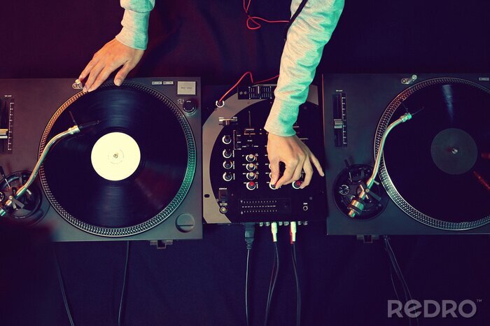 Fototapete Musik und DJ-Equipment
