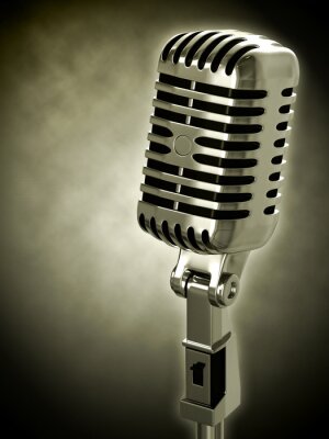 Musik und ein graues Mikrofon