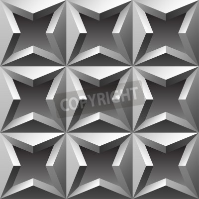 Fototapete Muster 3D Metall