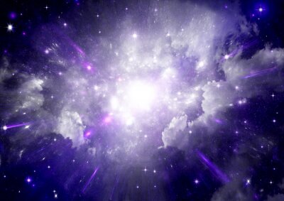 Fototapete Muster mit Galaxie