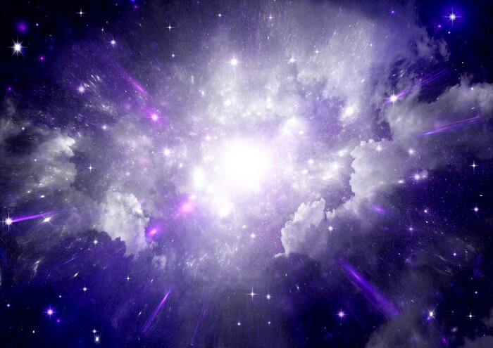 Fototapete Muster mit Galaxie