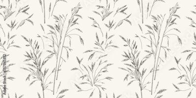 Fototapete Muster mit Grasähren