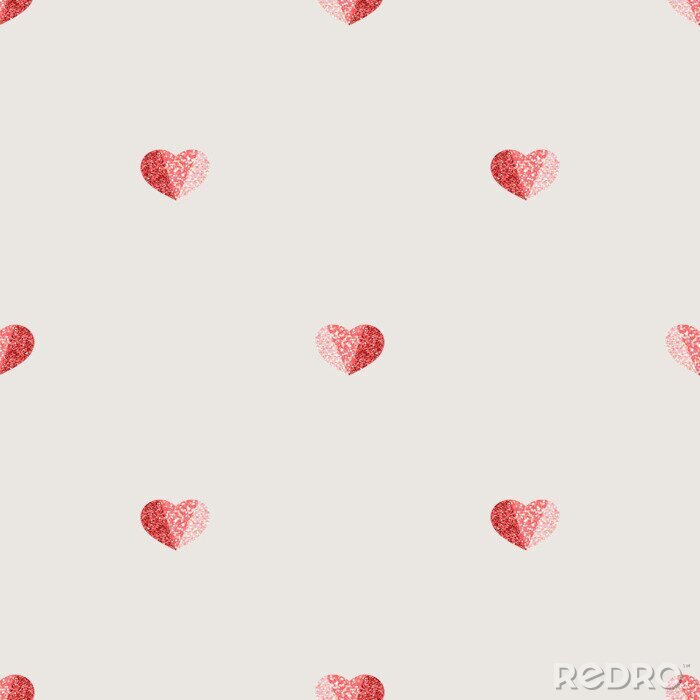 Fototapete Muster mit Herzen