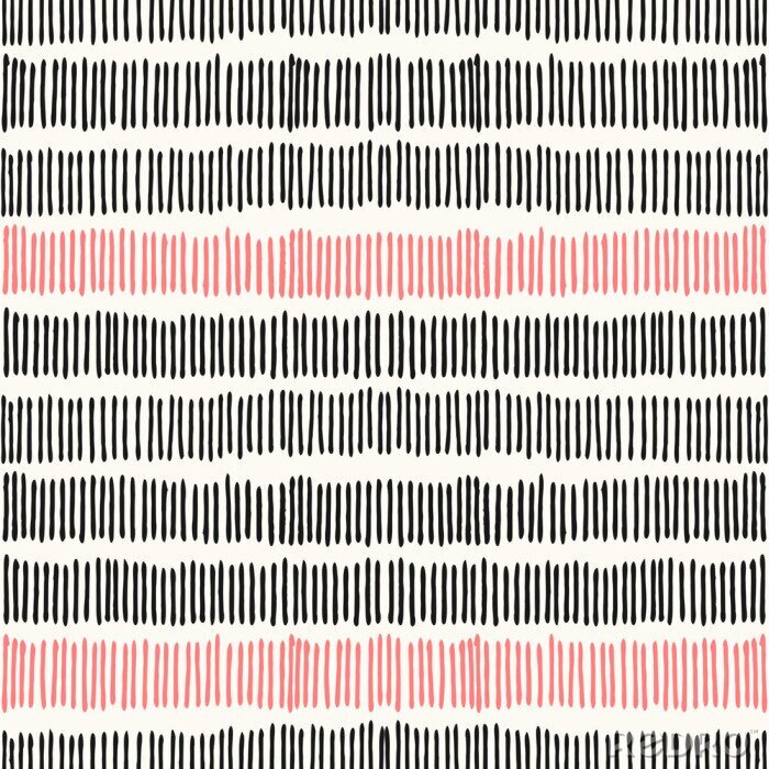 Fototapete Muster mit schwarzen und roten vertikalen Streifen