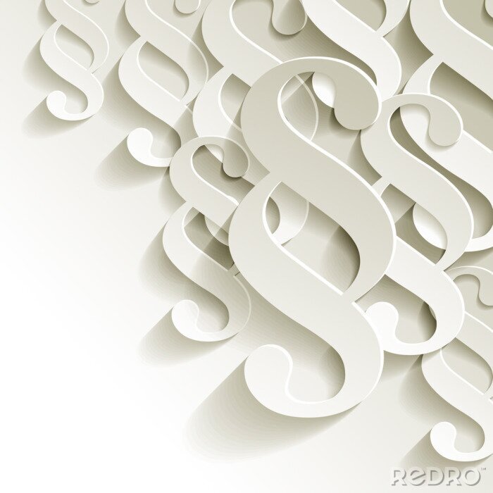 Fototapete Muster Paragraf 3D