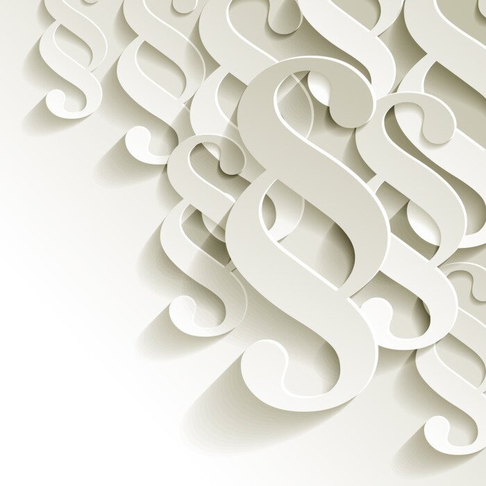 Fototapete Muster Paragraf 3D