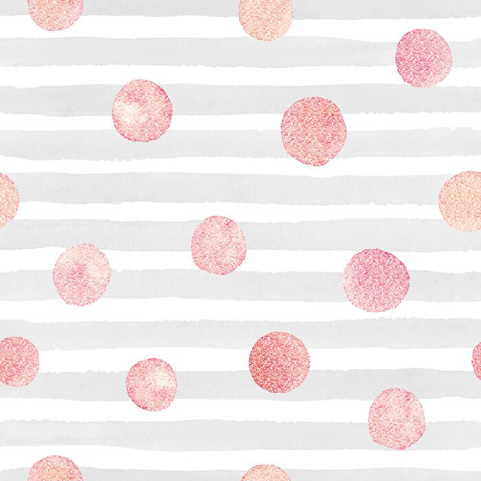 Fototapete Muster Punkte auf Streifen