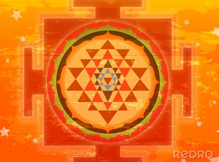 Fototapete Muster Shree Yantra