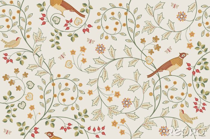 Fototapete Muster Vintage William Morris