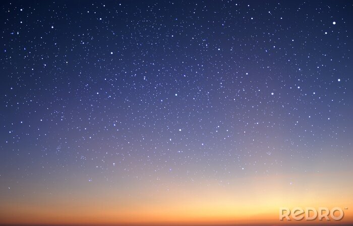 Fototapete Nachthimmel über dem Horizont