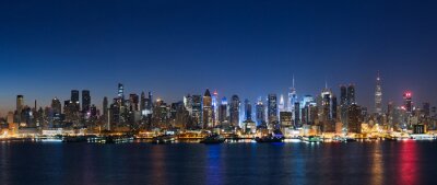 Fototapete Nachthimmel über New York City