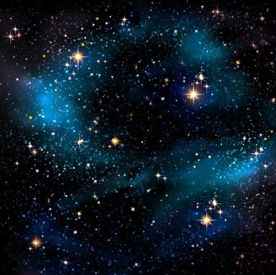 Fototapete Nachthimmel und Sterne