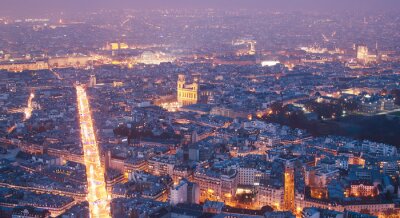 Fototapete Nachtlichter von Paris
