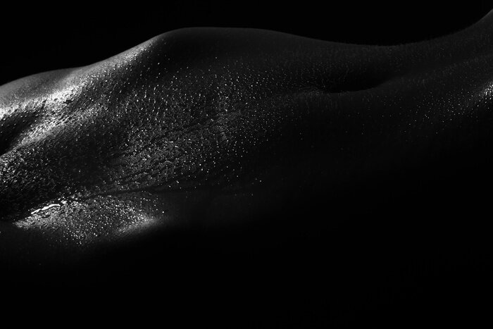 Fototapete Nackte nasse Frau