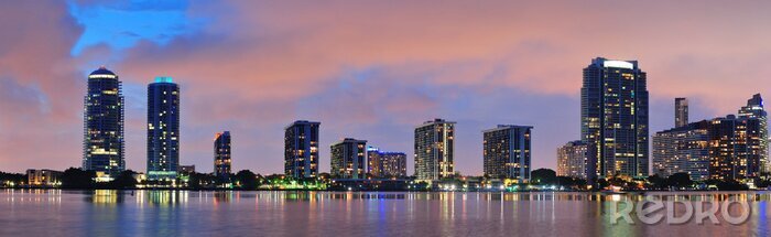 Fototapete Nächtliches Miami