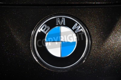 Fototapete Nahaufnahme des Logos BMW