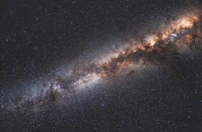 Nahaufnahme des Sternensystems der Milchstraße