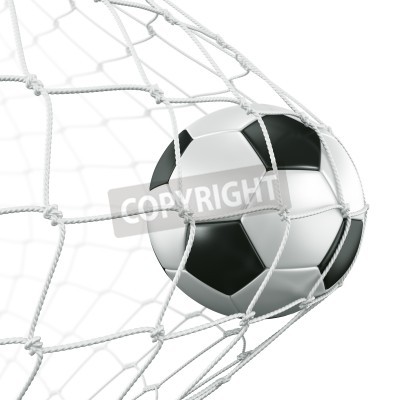 Fototapete Nahaufnahme von Ball im Netz