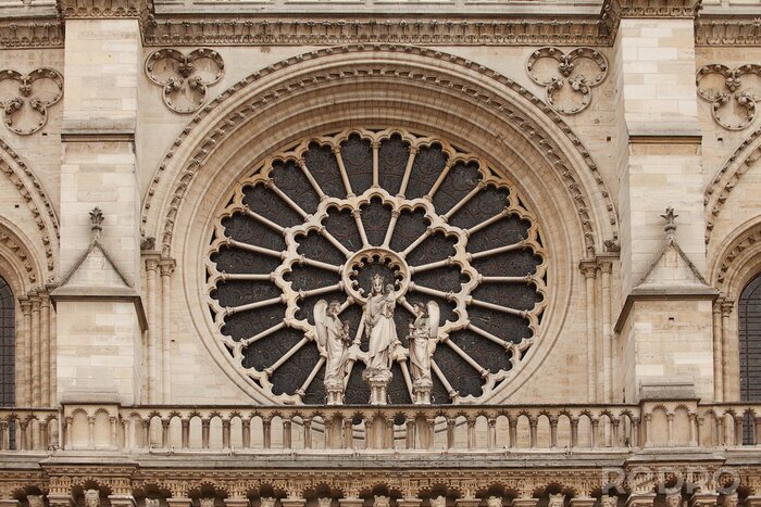 Fototapete Nahaufnahme von Notre-Dame-Kathedrale