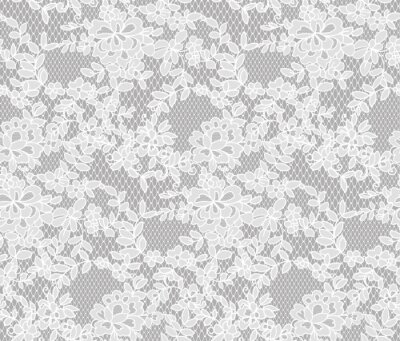 nahtlose florale Spitze Muster, Vektor-Illustration