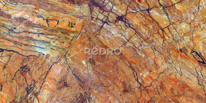 Fototapete Natürlicher orange marmorierter Hintergrund
