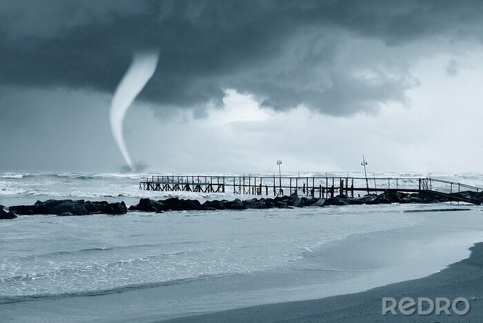 Fototapete Natur der rauen See