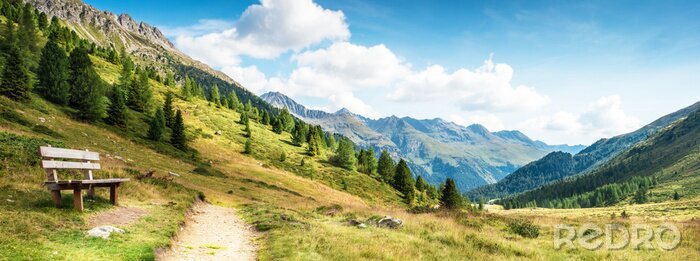 Fototapete Natur Panorama der Dolomiten