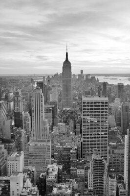 Fototapete Neblige Ansicht von Empire State Building