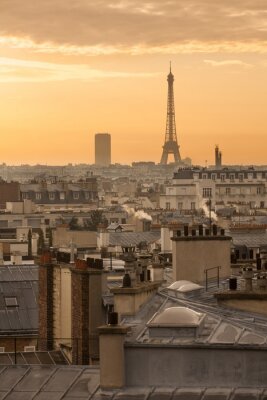 Fototapete Nebliger Morgen in Paris