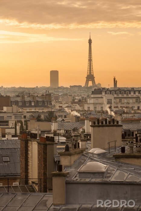 Fototapete Nebliger Morgen in Paris